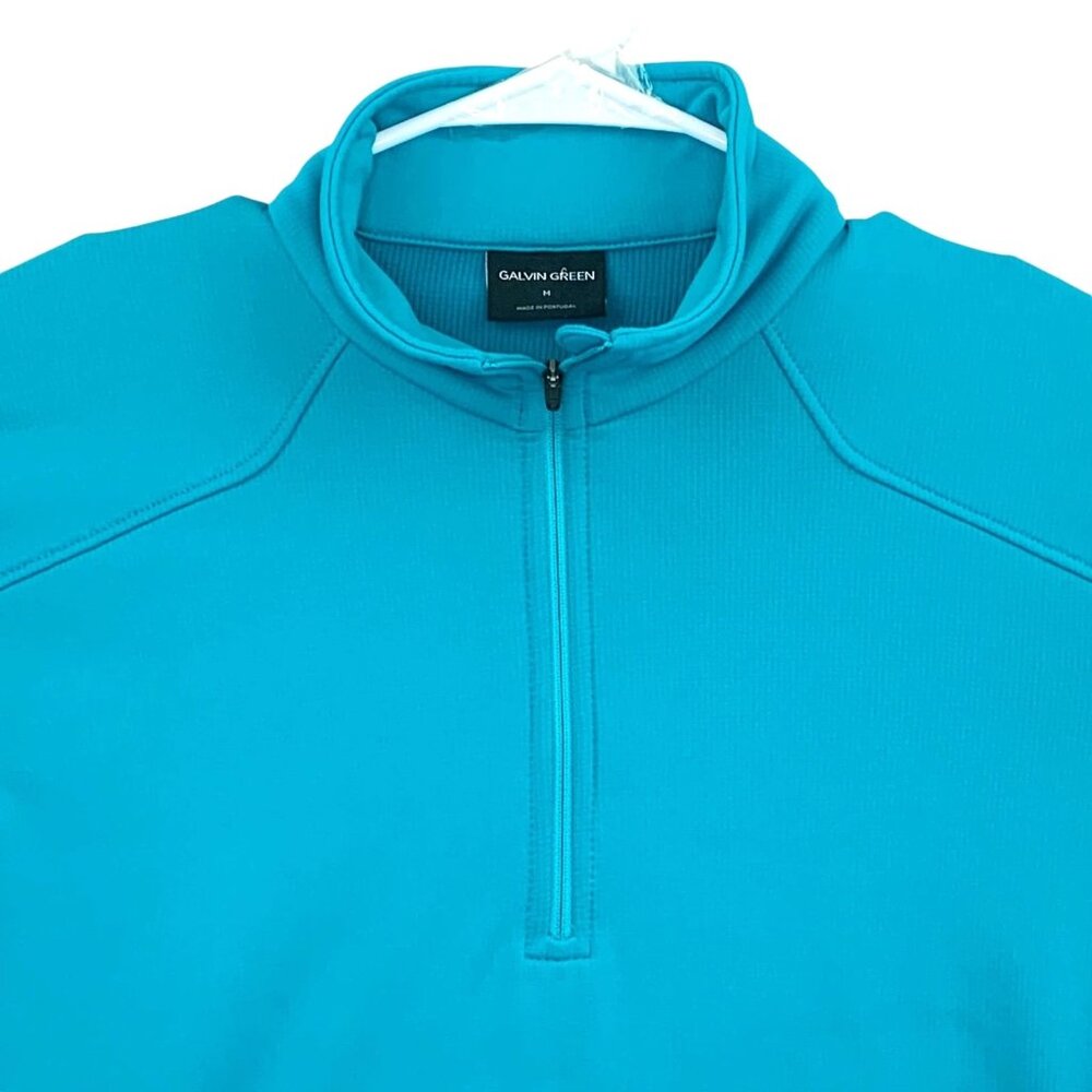 Galvin Green 1/4 Zip Golf Pullover Insula Technology Performance Blue Medium